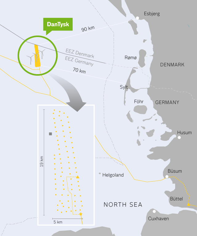 DANTYSK Wind Farm Map DANTYSK Wind Farm Map